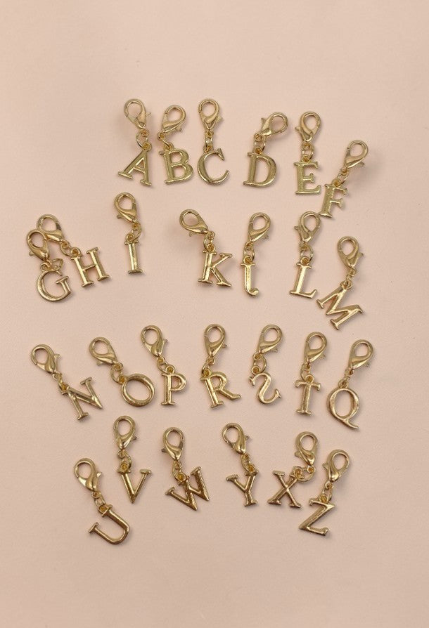 Charm Lettere Iniziali dorate