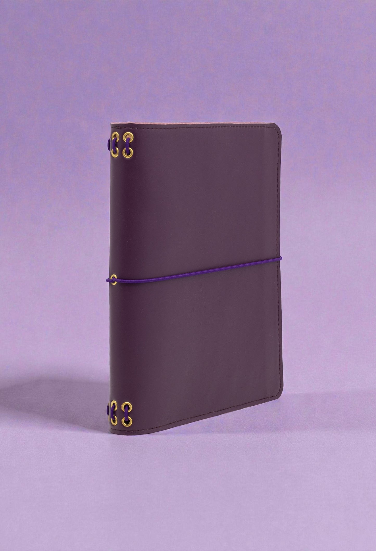 journal cover a5 slim in pelle liscia bordeaux e interno in crosta scamosciata naturale alosbag