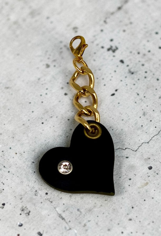 Charm Journal Cuore Nero Shine