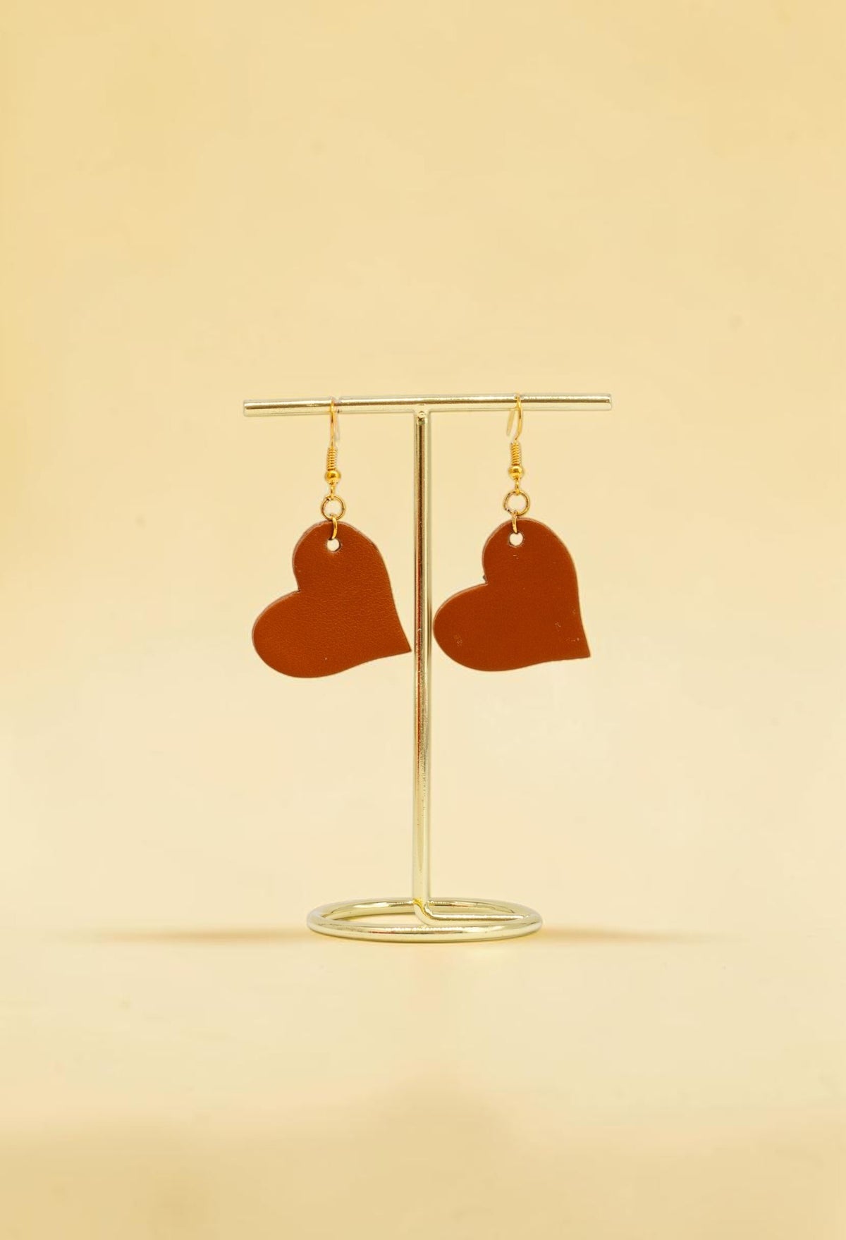 Orecchini Cuore Caramello