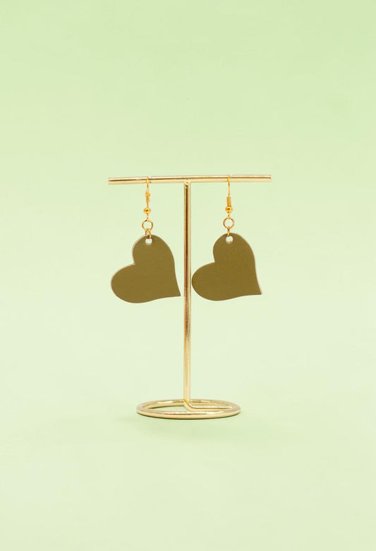 Orecchini Cuore Pistacchio