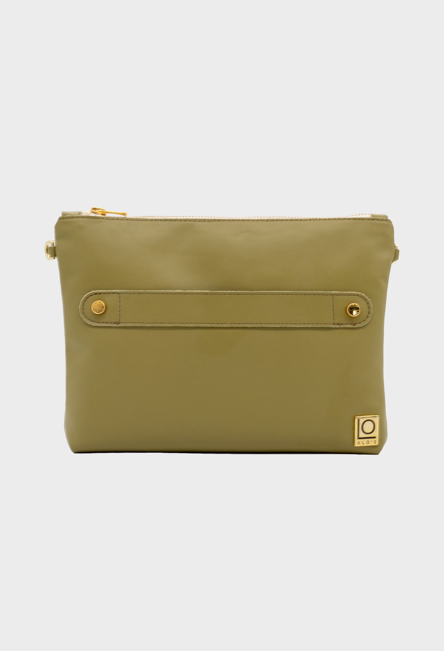 pochette verde artigianale in pelle pistacchio made in italy borsa a mano