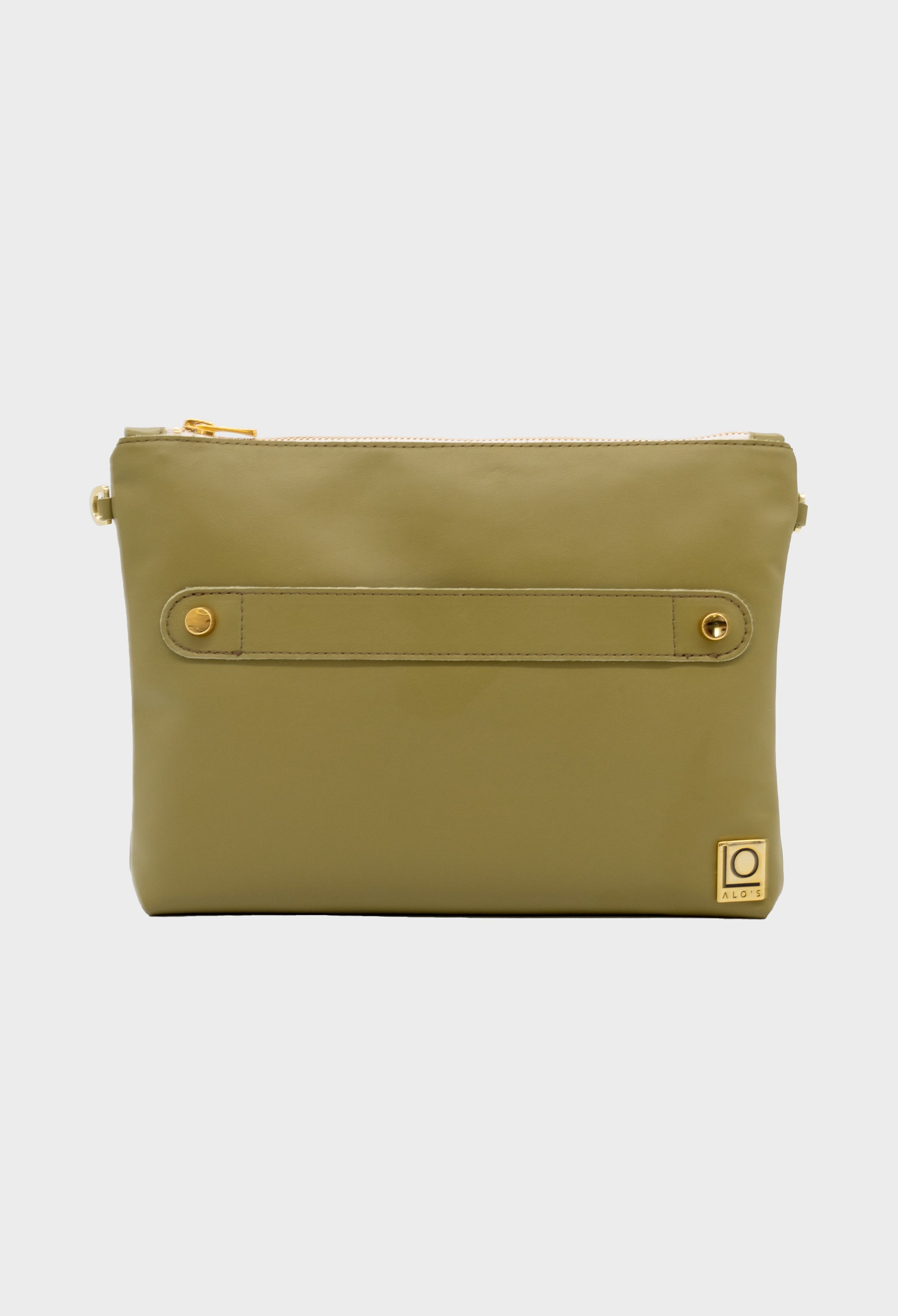 pochette verde artigianale in pelle pistacchio made in italy borsa a mano