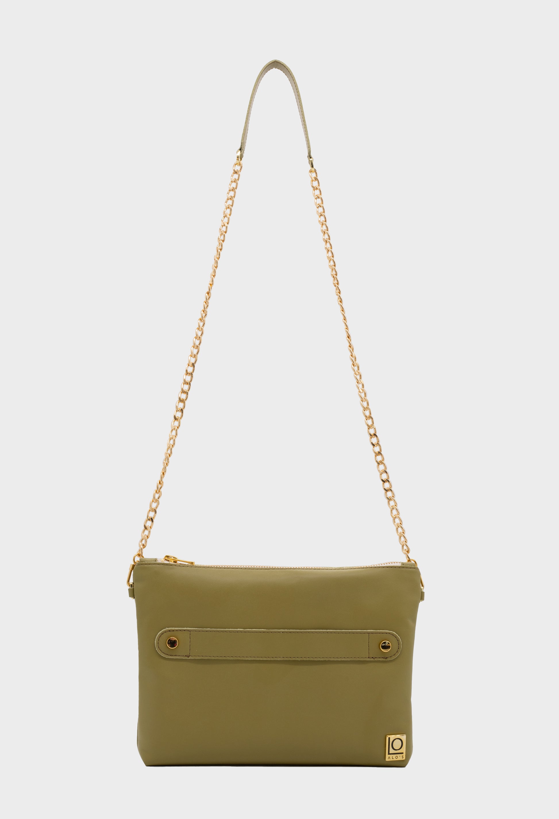 pochette verde artigianale in pelle pistacchio made in italy  borsa a tracolla